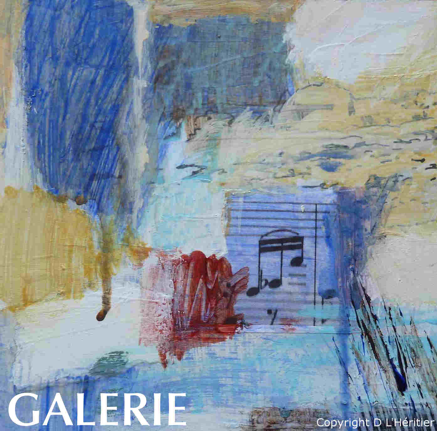 Menu principal GALERIE présentant l'ensemble des peintures aquarelles et graphismes de Dominique L'Héritier - CALLIAN
